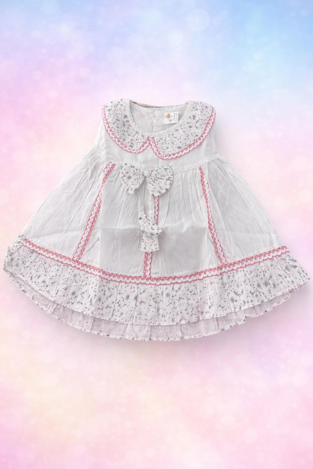 Baby Girl White Peter Pan Collar Frock